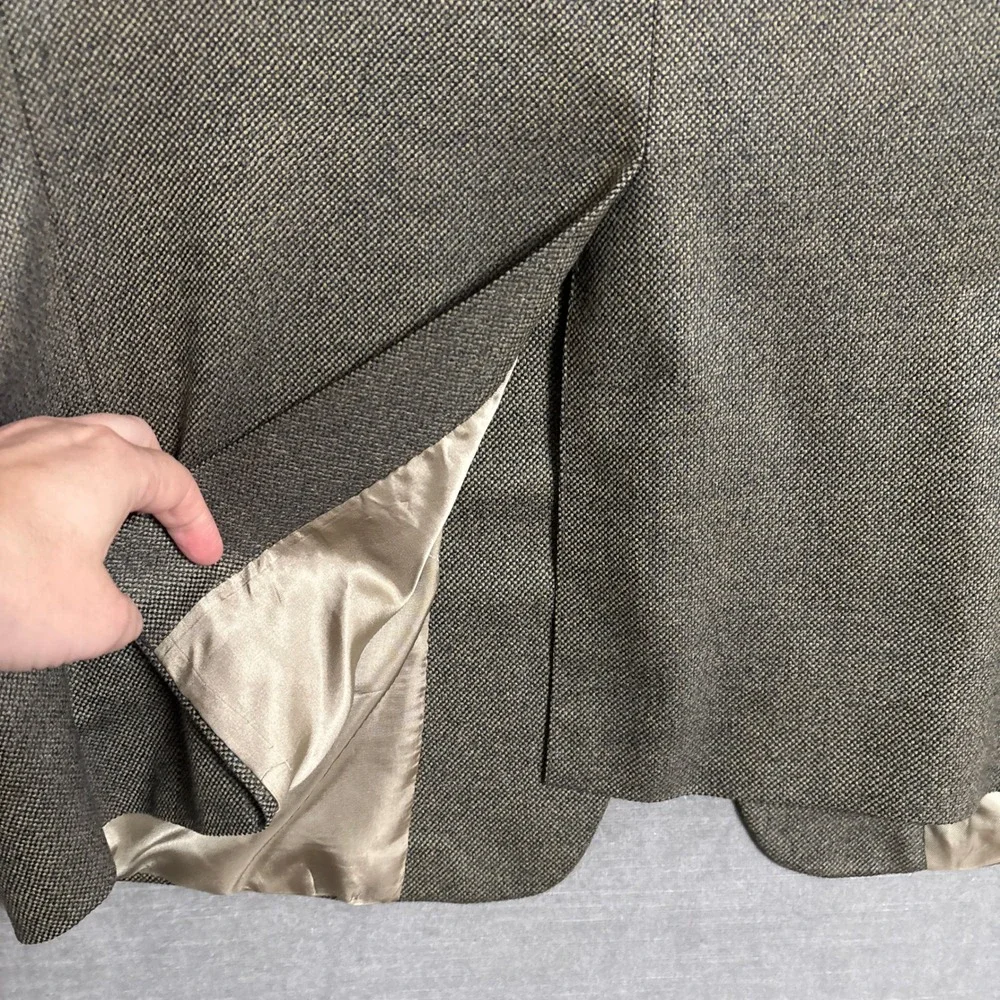 Vintage Hart Schaffner Marx Sport Coat 44R Tan Brown‎ Hopsack USA Blazer USA